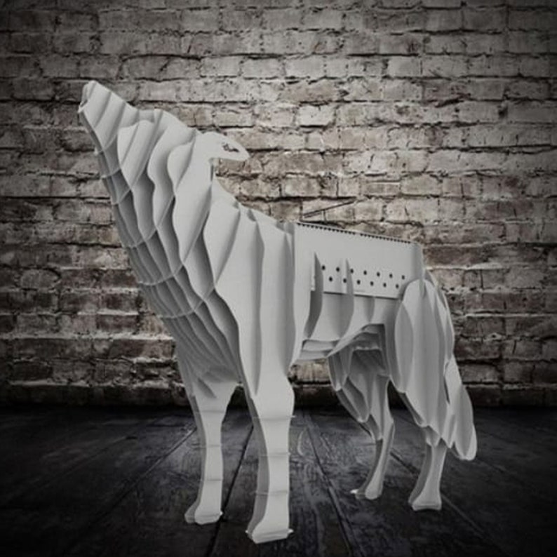 Corte láser Wolf Cdr Ai Dxf Eps Pdf SVG Cricut Etsy México