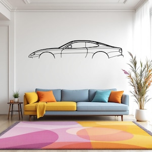 XK8 2000 Car Silhouette Wall Art, Metal Car Wall Decor, Gift For Car Lovers, Car Gift For Him, Car Guy Gift