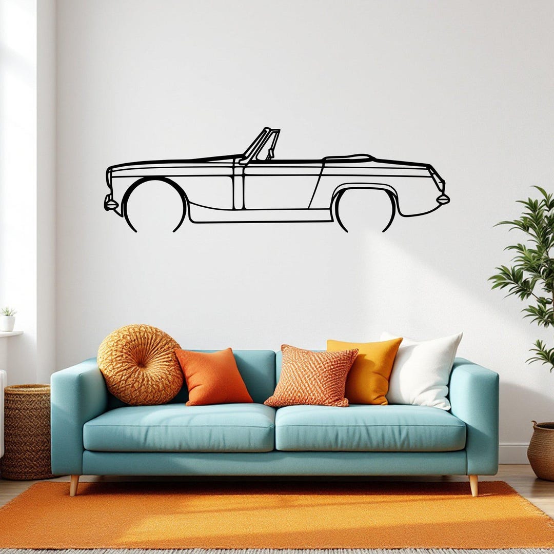 Photo inspiration: Picture Idea: 1966 Midget Car Silhouette Metal Wall Art Petrolhead Decor