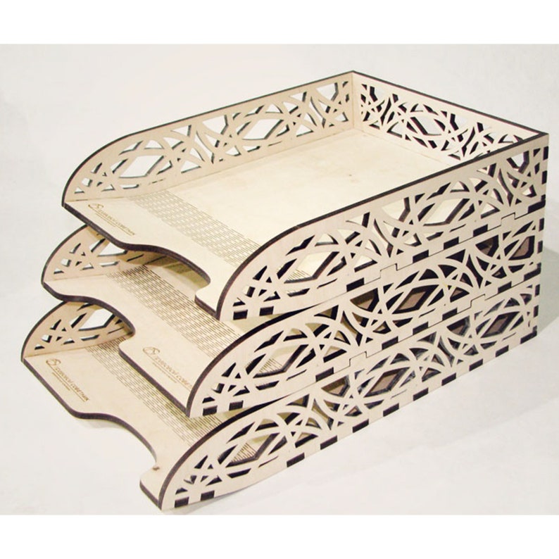 Laser Cutting Desk Organizer A4 Paper Organizer Cdr Ai Dxf Etsy Australia