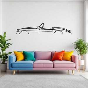 XK150 1959 Car Silhouette Wall Art, Metal Car Wall Decor, Gift For Car Lovers, Car Gift For Him, Car Guy Gift
