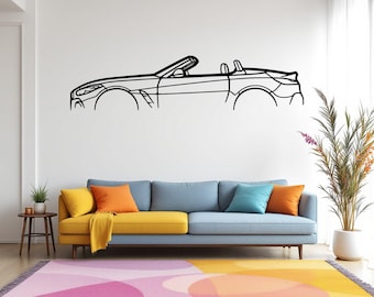 Z4 Roadster G29 Metal Car Silhouette Wall Art, Roadster Garage & Man Cave Decor