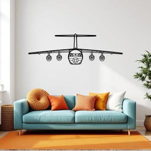 BAe 146 Aircraft Silhouette Wall Art, Airplane & Helicopter Metal Decor, Gift For Pilot, Plane Wall Art, Aviation Decor