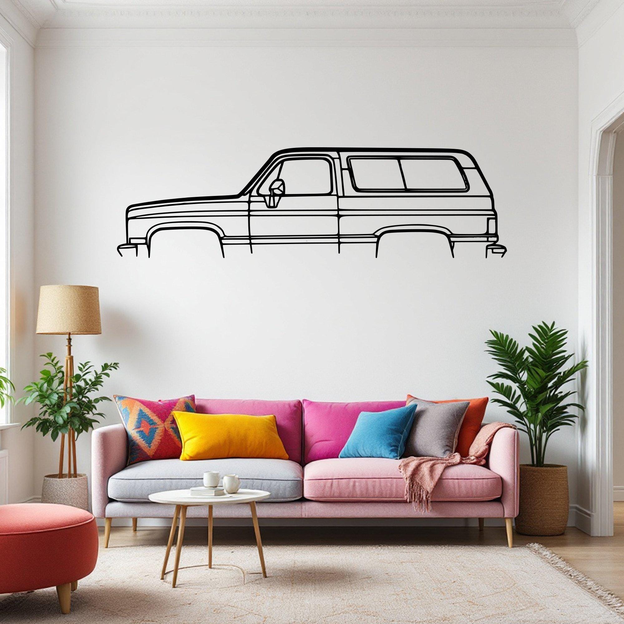 Blazer K5 Classic Car Silhouette Wall Art, Metal Car Wall Decor, Gift For Car Lovers, Car Gift For Him, Car Guy Gift