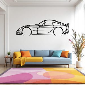 Sagaris 2005 Detailed Car Silhouette Wall Art, Metal Car Wall Decor, Gift For Car Lovers, Car Gift For Him, Car Guy Gift