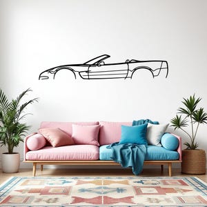 C5 Cabrio 2002 Car Silhouette Wall Art, Metal Car Wall Decor, Gift For Car Lovers, Car Gift For Him, Car Guy Gift