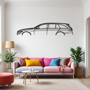 E400 T 2017 Car Silhouette Wall Art, Metal Car Wall Decor, Gift For Car Lovers, Car Gift For Him, Car Guy Gift
