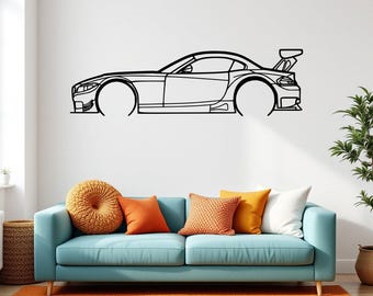 Z4 E89 Metal Car Silhouette Wall Art, Racing Garage & Man Cave Decor