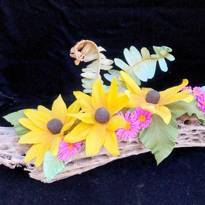 Arizona Prairie Sunflower Cholla Branch - Paper Flower Sculpture - Paper Art