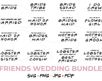 Friends Bridal Svg Etsy