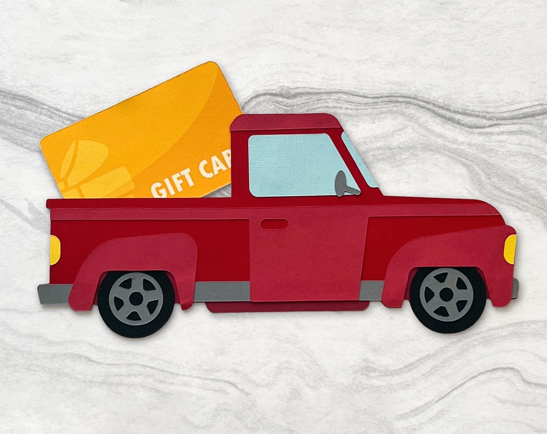 Pick up Truck Gift Card Holder Pick up Truck Gift Card Etsy