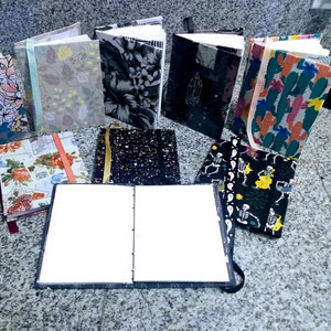Coptic Bound Fabric Blank Small Journals - Unique and Handmade