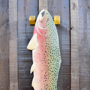 Regenbogenforelle -- Kundenspezifische und handgefertigte Lunker Longboards