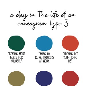 INSTANT DOWNLOAD - Enneagram 3 Day Printable, Inspirational Print, Office Decor, Home Decor, Wall Decor, Enneagram Print