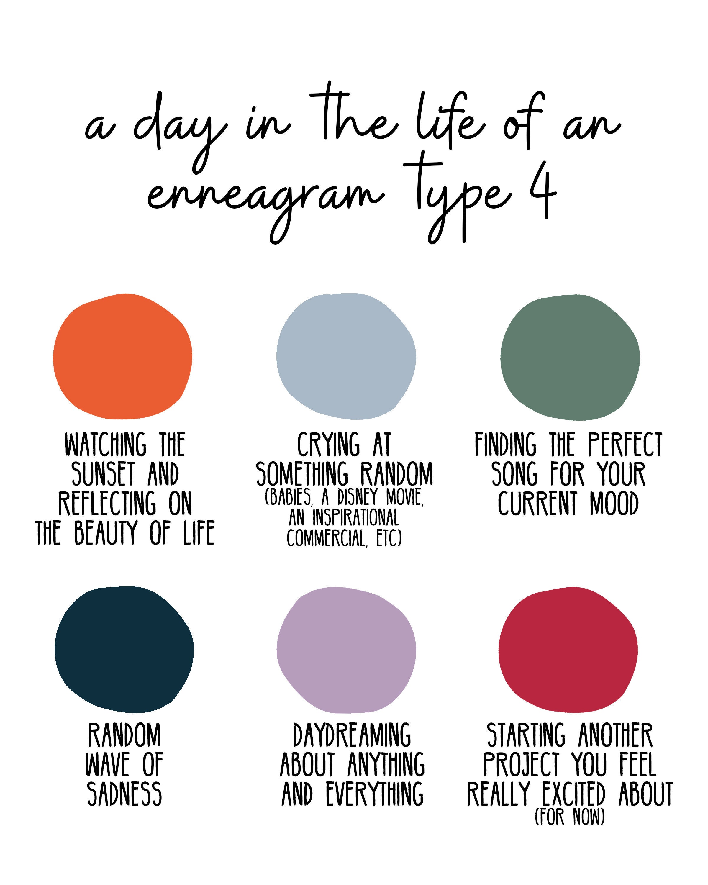 INSTANT DOWNLOAD Enneagram 4 Day Printable Inspirational Print Office instant-download-enneagram-4-day-printable-inspirational-print-office