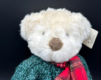 Russ Berrie Bundles Teddy Bear 13" Winter Scarf