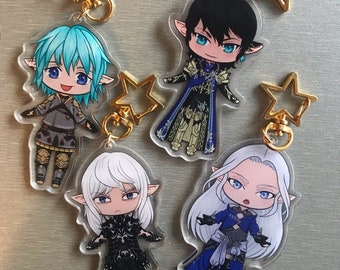 Heavensward Aymeric Estinien Haurchefant Ysayle 3" FFXIV Acrylic Keychains