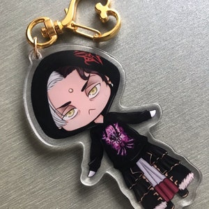 Emet-Selch Hades Hoodie 3&quot; FFXIV Acrylic Keychain