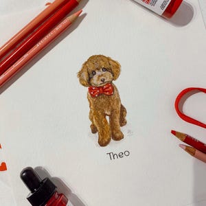 Ritratto di animale domestico ad acquerello, ritratto di cane, regalo per la perdita di un animale domestico, regalo commemorativo per animali domestici, ritratto di cane personalizzato, regalo per mamma di cane, arte per cani, regalo per bassotto
