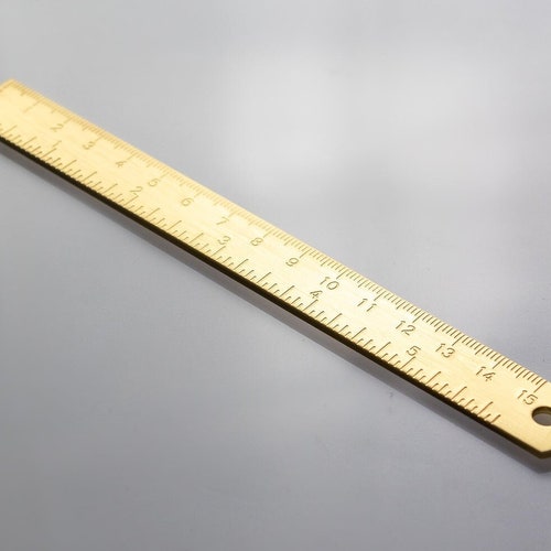 Stria Folding Brass Ruler Etsy