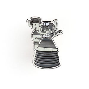 NASA Saturn V Rocket Engine Enamel Pin