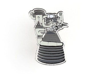 NASA Saturn V Rocket Engine Enamel Pin