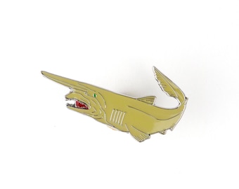Emaille pin goblinhaai (Mitsukurina owstoni)