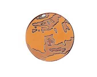 Planet Mars Enamel Pin