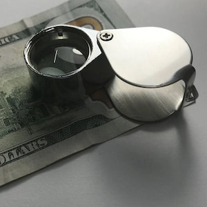 Folding Magnifier, Jewelry Loupe, Pocket Magnifying Glass