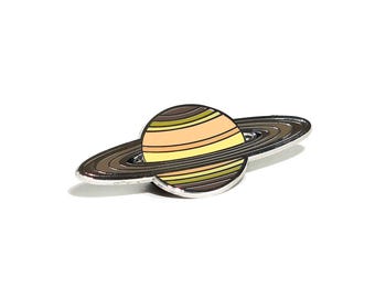 Planet Saturn Enamel Pin
