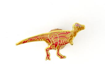 Pachycephalosaurus Enamel Pin (Pachycephalosaurus wyomingensis)
