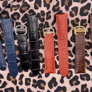 Leder Gurtband für Cartier Tank Solo 16 18 20 mm