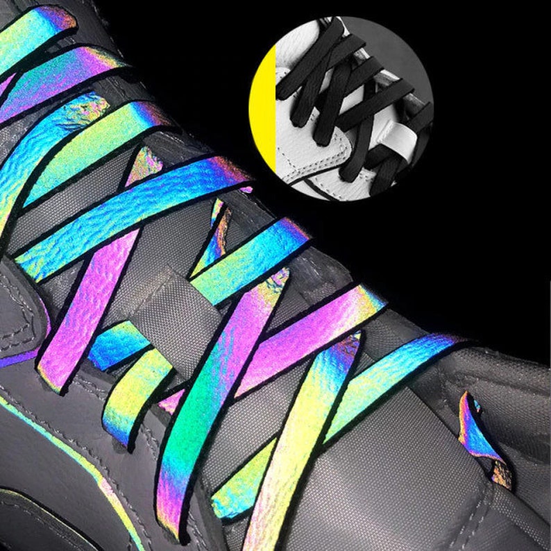 holographic shoe laces