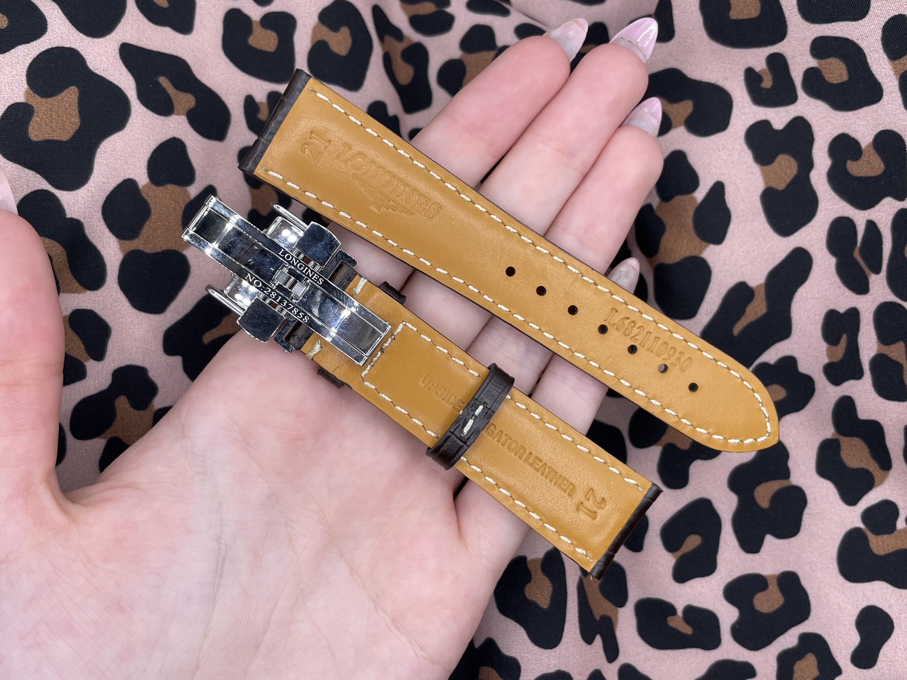 longines leather watch strap replacement