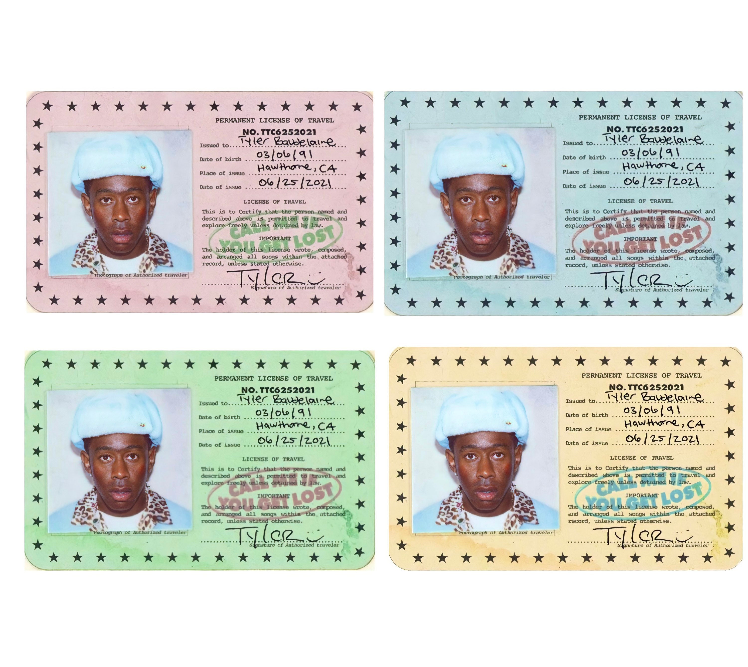 Call me if you get lost ID card Tyler the Creator phone| Can be custo…