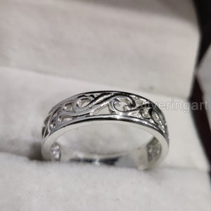 925 Sterling silver ring, Simple ring, Statement ring, Silver jewelry, Silver ring, Birthstone jewelry, Gift for her, Handmade ring for her