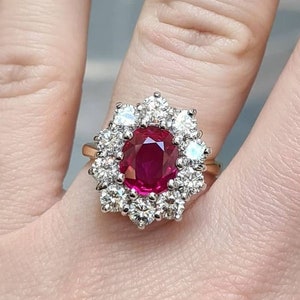 Ruby ring, Oval cut ruby ring, Solitaire ring, Ruby silver ring, July birthstone, Ruby Jewelry for her, Ruby ring for Valentines