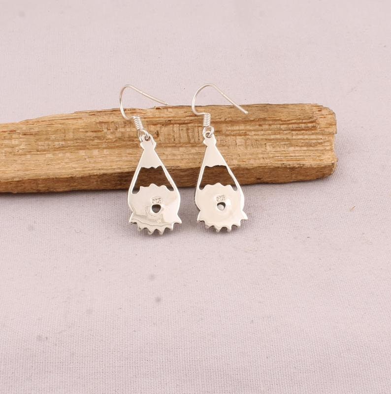 925 Sterling Silver White Round Top Quality Gemstone Gift For love one, Witchy Jewelry Pearl Dangle Earrings For Women Bridal Earring