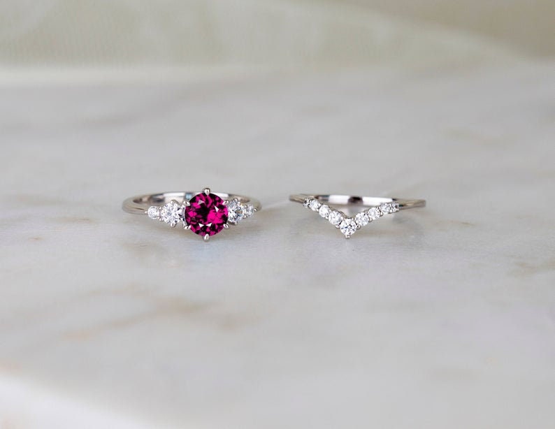 Sterling silver Handmade jewelry Designer jewelry Zircon jewelry 925 Glass field ruby gemstone ring Gift for love one, Silver jewelry