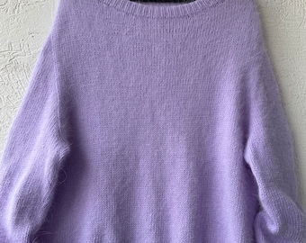 Jamper,wool,clothes,women,purple,sweater,handmade,knitted