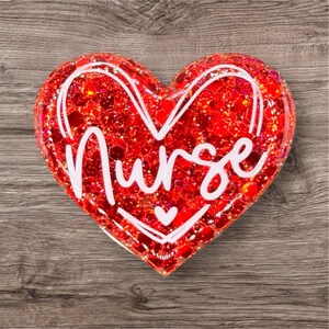 Valentine’s Day | Heart Nurse badge face