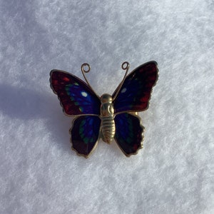 Colorful Butterfly Pin, Lapel Pin, Hat Pin