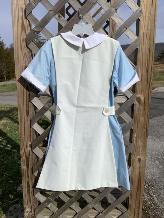 Vintage Blue and White Nurse Uniform, 34L RN 4148… - image 2