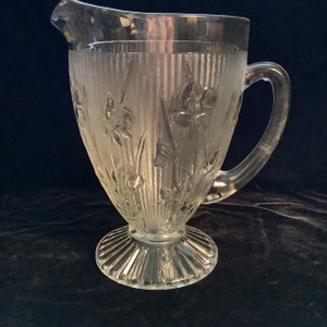 Iris Herringbone Pitcher, By Jeannette