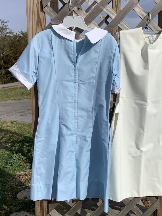 Vintage Blue and White Nurse Uniform, 34L RN 4148… - image 6