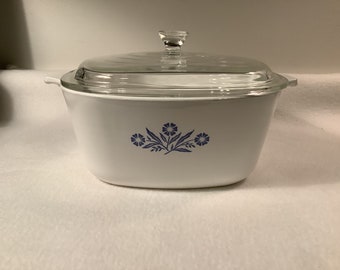 希少なコーニングウェア ブルー コーンフラワー キャセロール皿 2 1/2