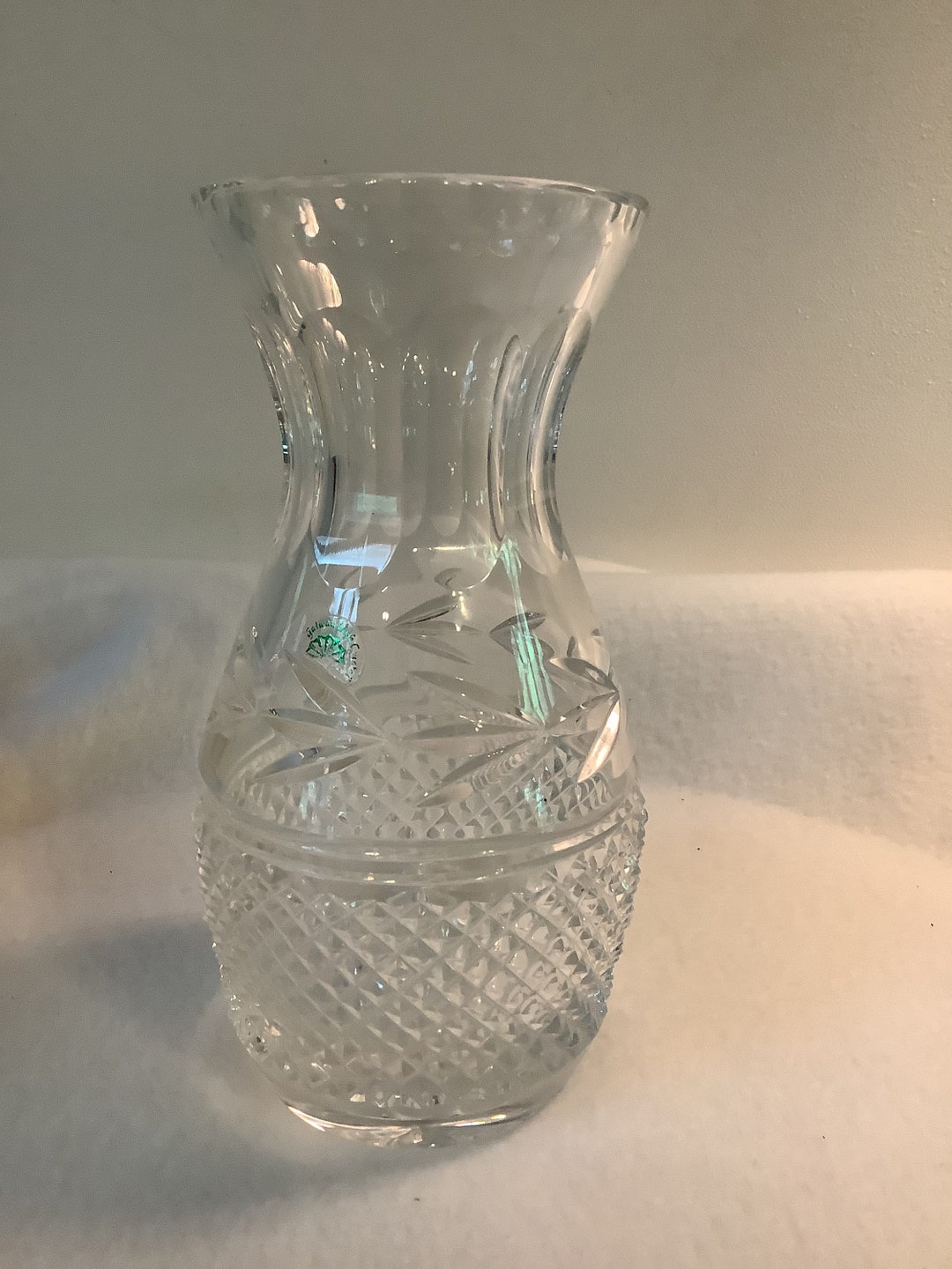 Galway Crystal Vase Irish Crystal Galway Leah Laurel Etsy