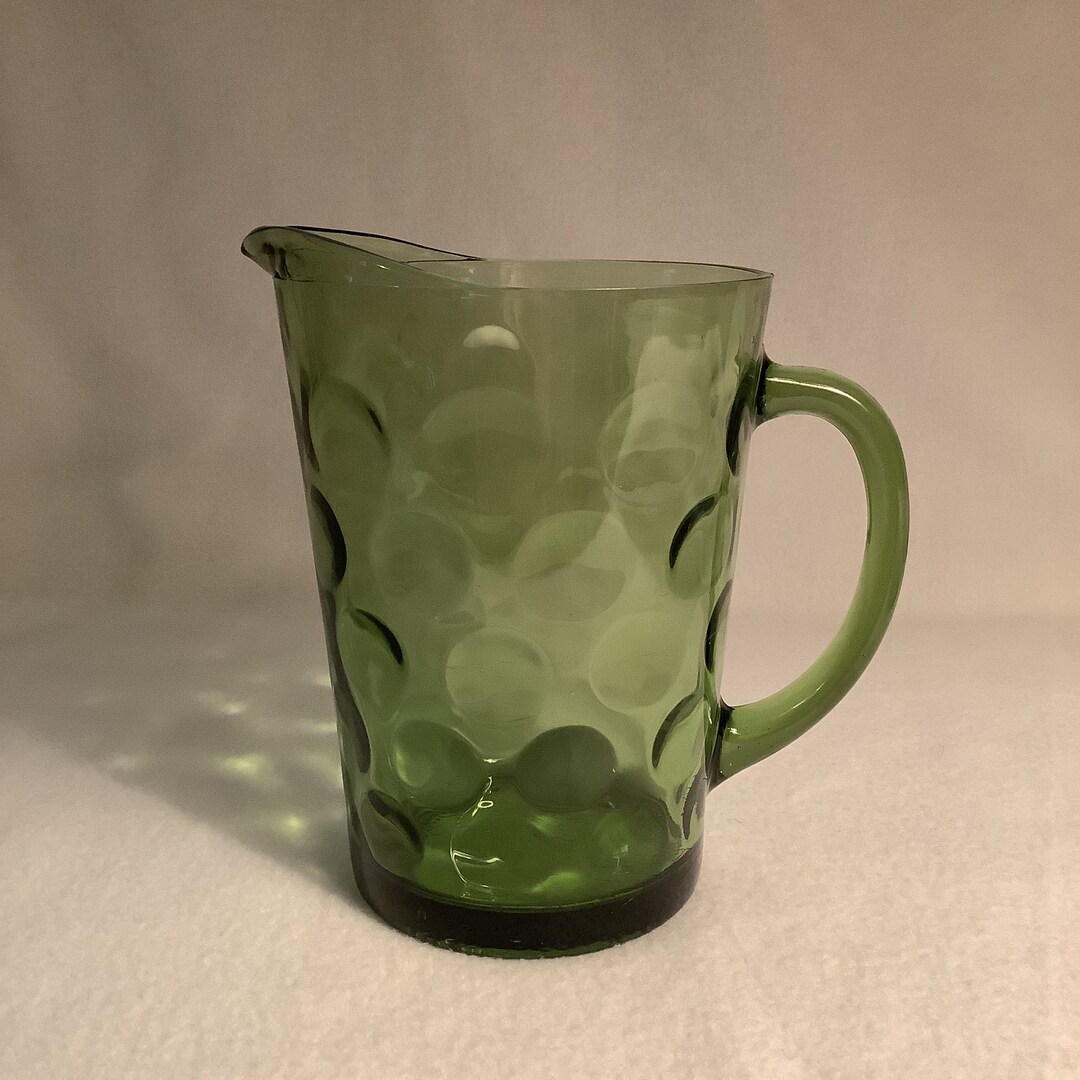 El Dorado Green Juice Pitcher Hazel Atlas Etsy
