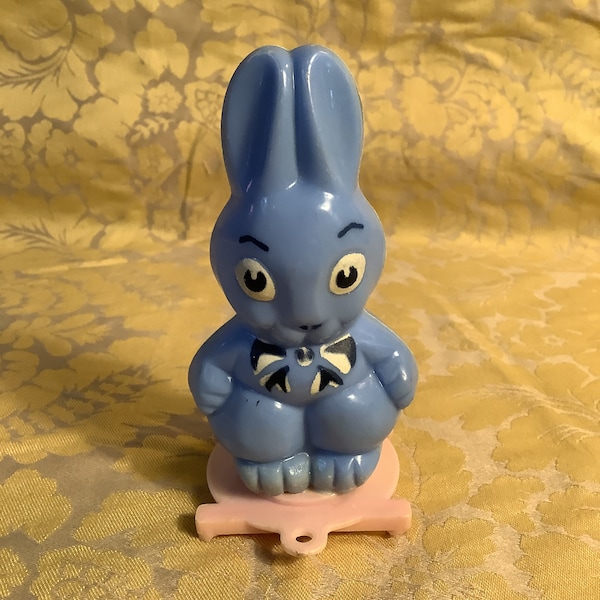 Rosbro Hard Plastic Blue Bunny