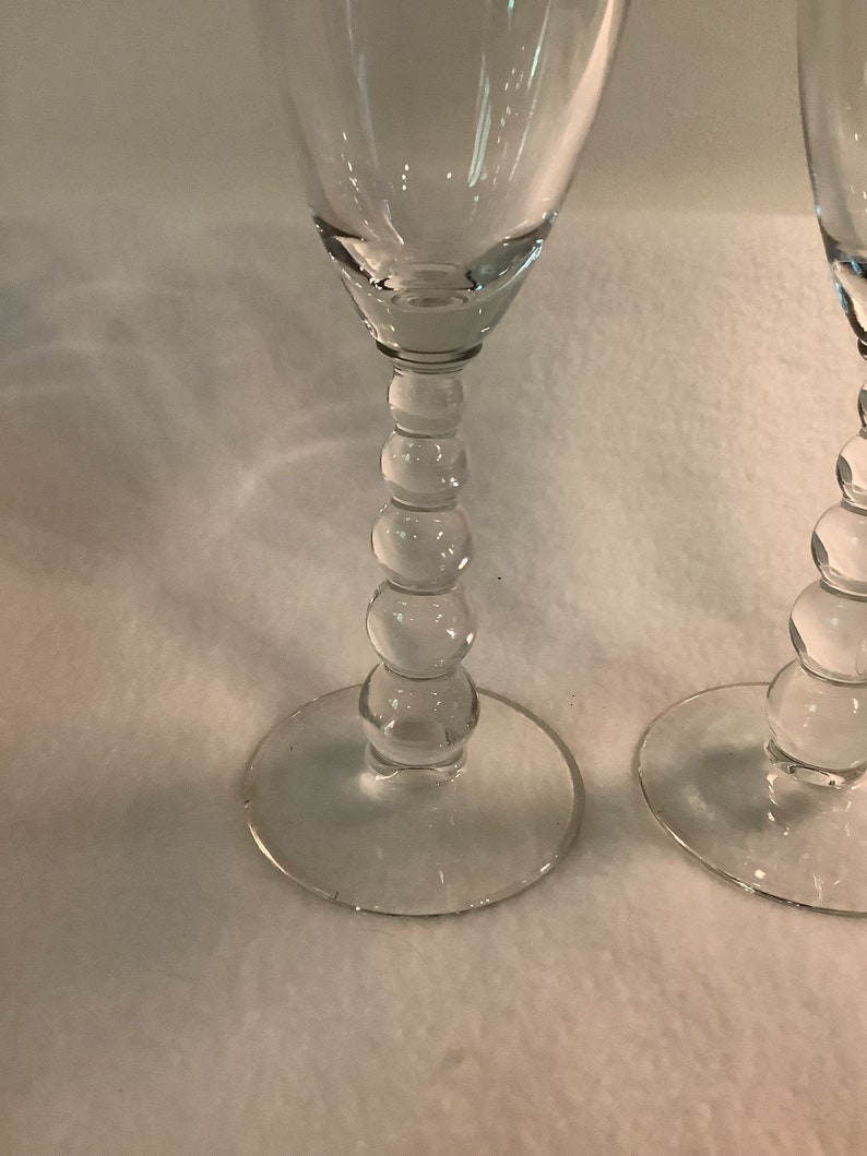 Imperial Glass Candlewick Bubble Champagne Glass Set of 2 Etsy